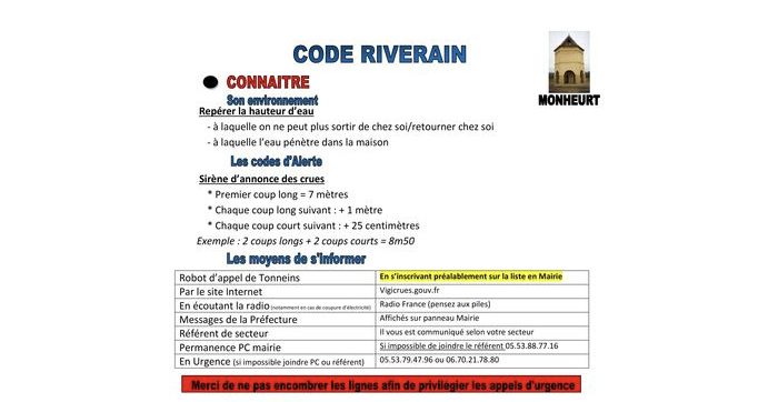 Code riverain